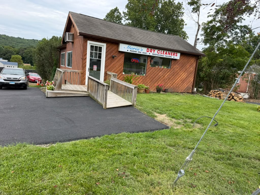 Maria's Dry Cleaners storefront in New Milford